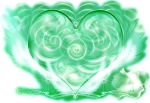 Bild des Emerald Heart Lichts. Copyright: David Ashworth, Spiritueller Lehrer.